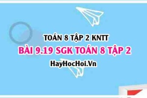 Bài 9.19 SGK Toán 8 tập 2 Kết nối tri thức